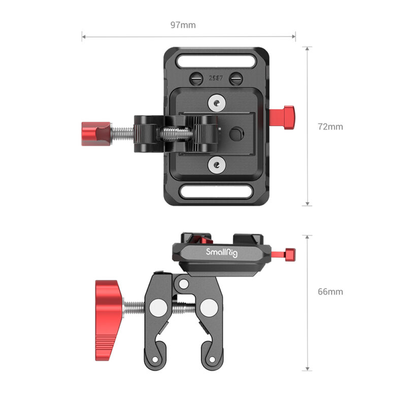 SMALLRIG Mini V Mount Battery Plate Batterie Platte mit Super Klemme - 2989 – Bild 2